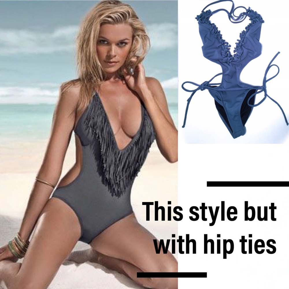 Get Brazilian Style 1 Piece Swim Suit w/ Cut Outs